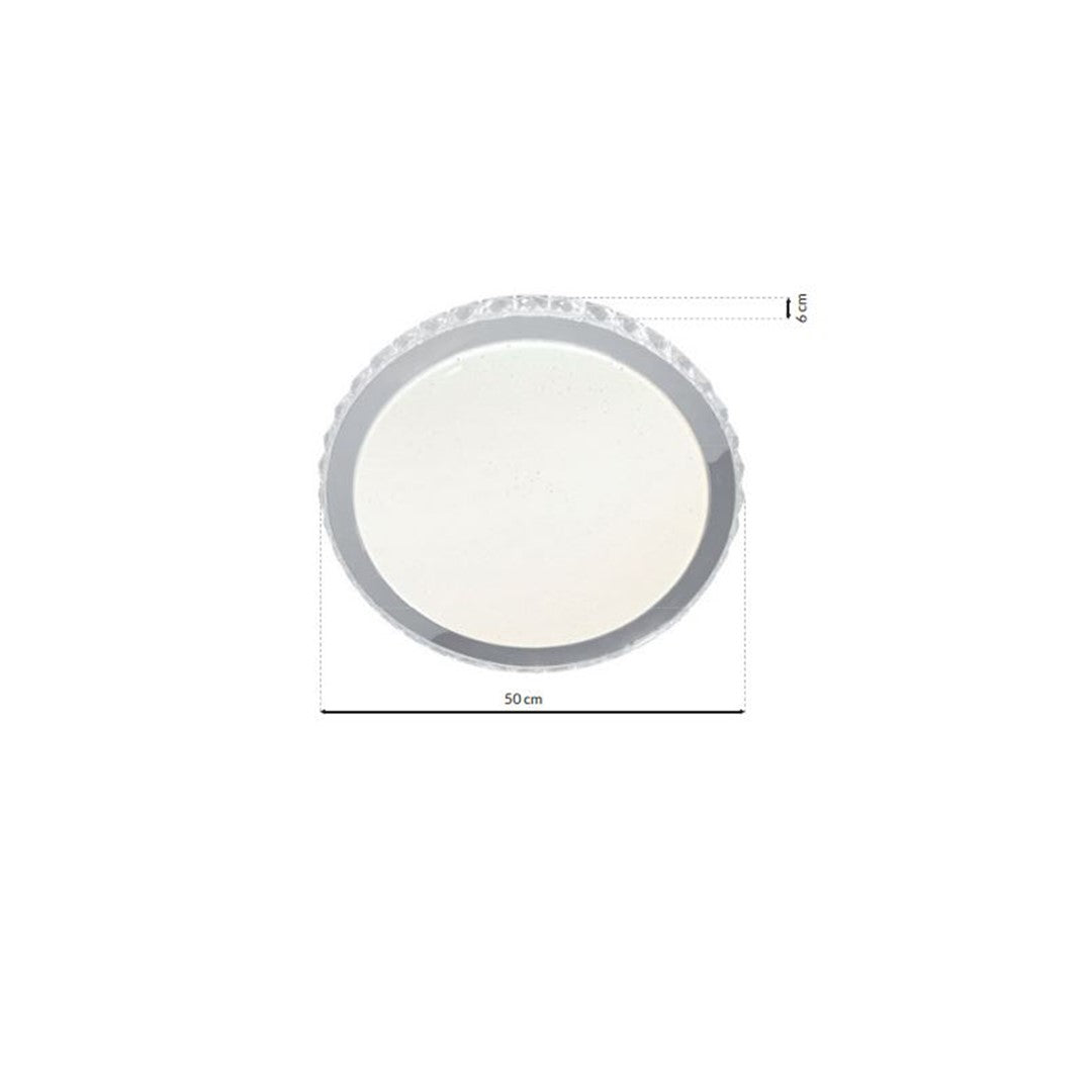 Laura Pendant Lamp Hand Made Matt White With Crystal Droplets