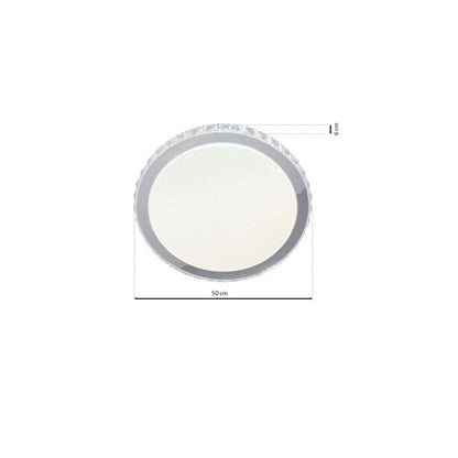 Laura Pendant Lamp Hand Made Matt White With Crystal Droplets