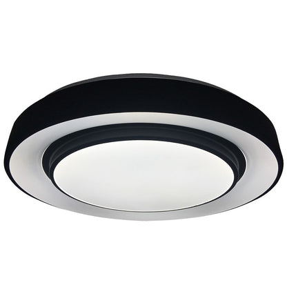 Naomi Black LED Ceiling Lamp 38cm Remote Control Included