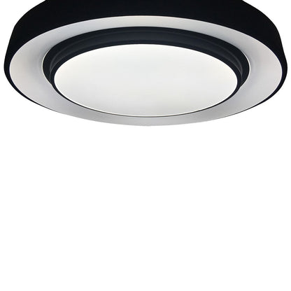 Naomi Black LED Ceiling Lamp 38cm Remote Control Included