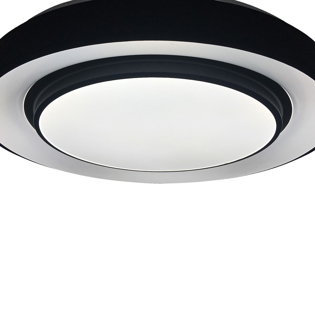 Naomi Black LED Ceiling Lamp 38cm Remote Control Included