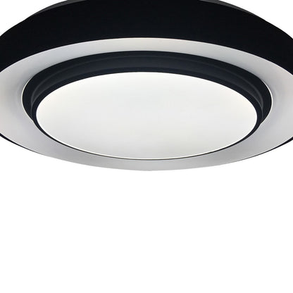Naomi Black LED Ceiling Lamp 38cm Remote Control Included