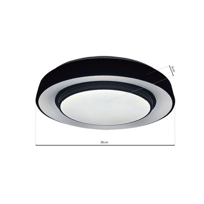 Naomi Black LED Ceiling Lamp 38cm Remote Control Included