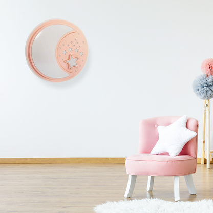 Note LED Wall or Ceiling Lamp 48cm In Pink Remote Control Included