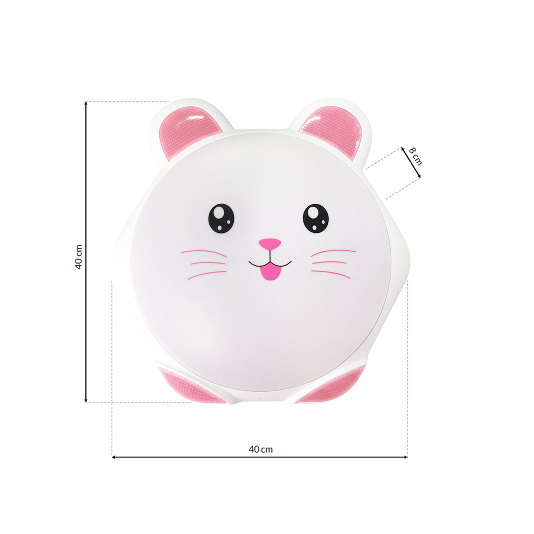 Sweet LED Childrens Wall Or Ceiling Lamp In Pink Safe Comforting