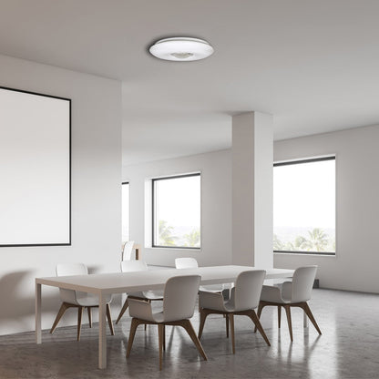 Vela Led Ceiling Lamp White 42cm Remote Control Included