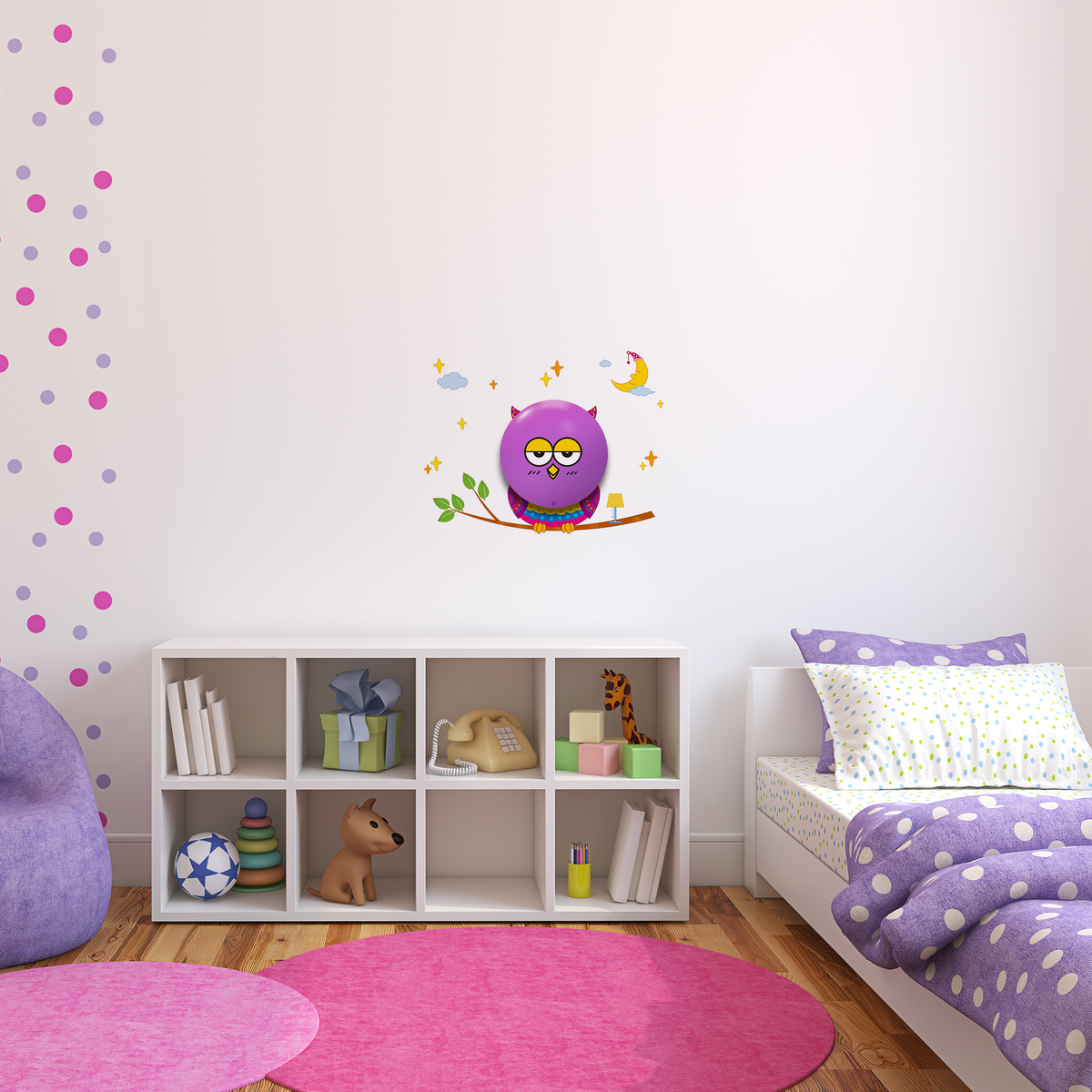Owl Childrens Lamp LED Fun Safe Night Light
