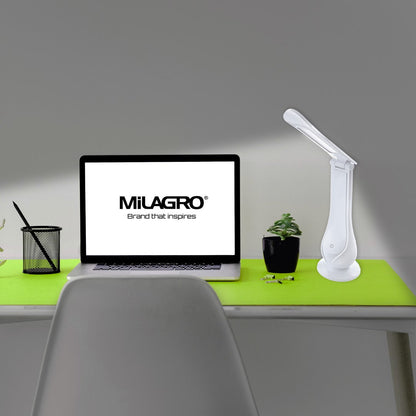 Lilly LED Table Lamp In White Adjustable And Dimmable