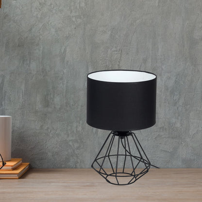 Colin Table Lamp Hand Made Matt Black Industrial Chic