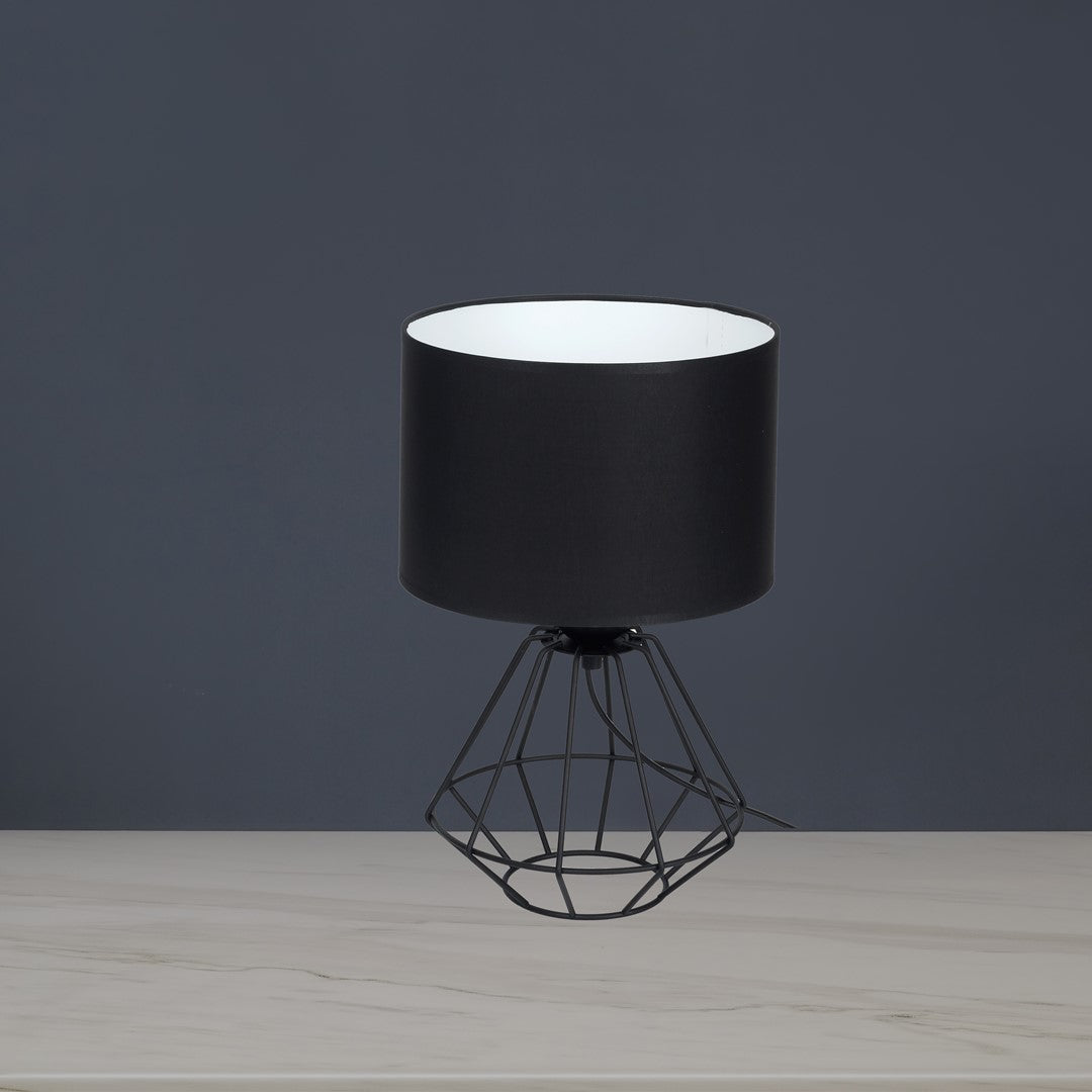Colin Table Lamp Hand Made Matt Black Industrial Chic