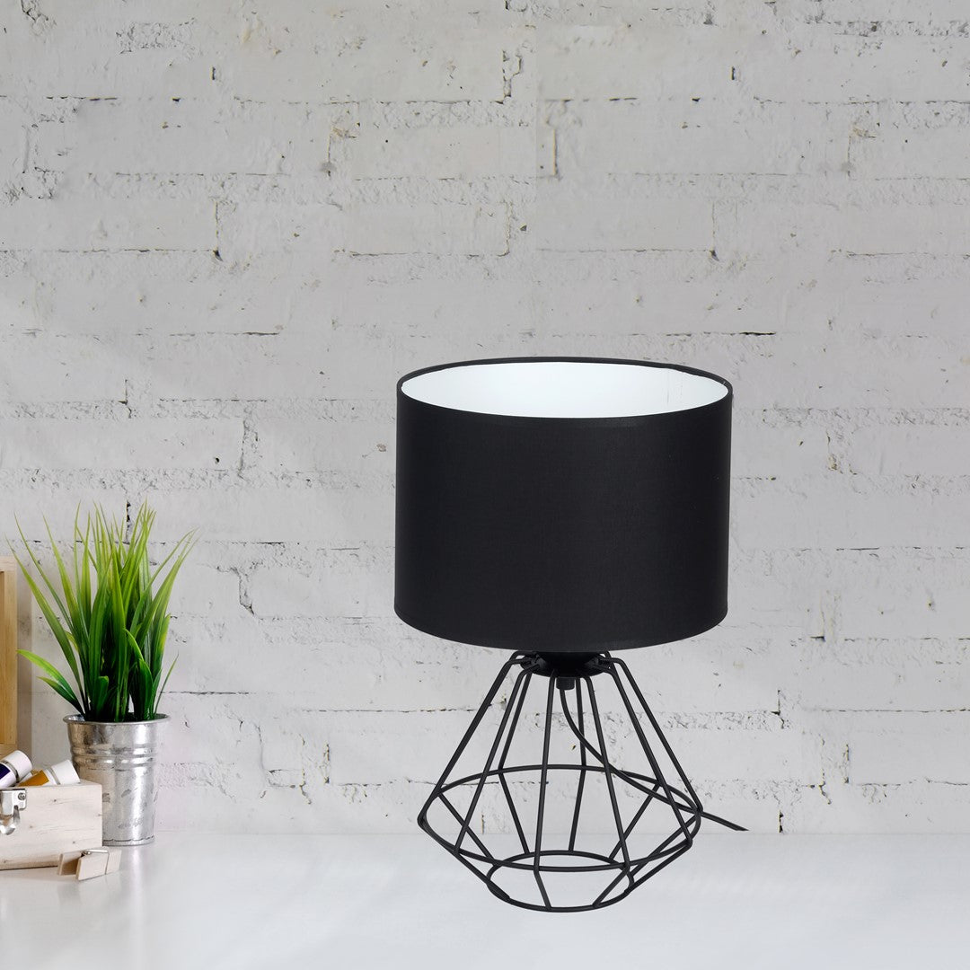 Colin Table Lamp Hand Made Matt Black Industrial Chic