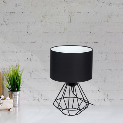 Colin Table Lamp Hand Made Matt Black Industrial Chic