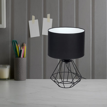 Colin Table Lamp Hand Made Matt Black Industrial Chic