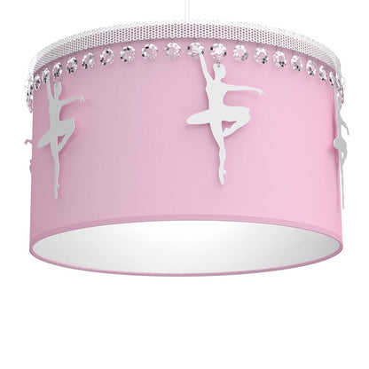 Baletnica Pendant Lamp Hand Made Soft Fabric And Ballerinas