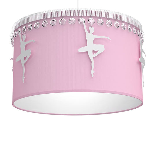 Baletnica Pendant Lamp Hand Made Soft Fabric And Ballerinas