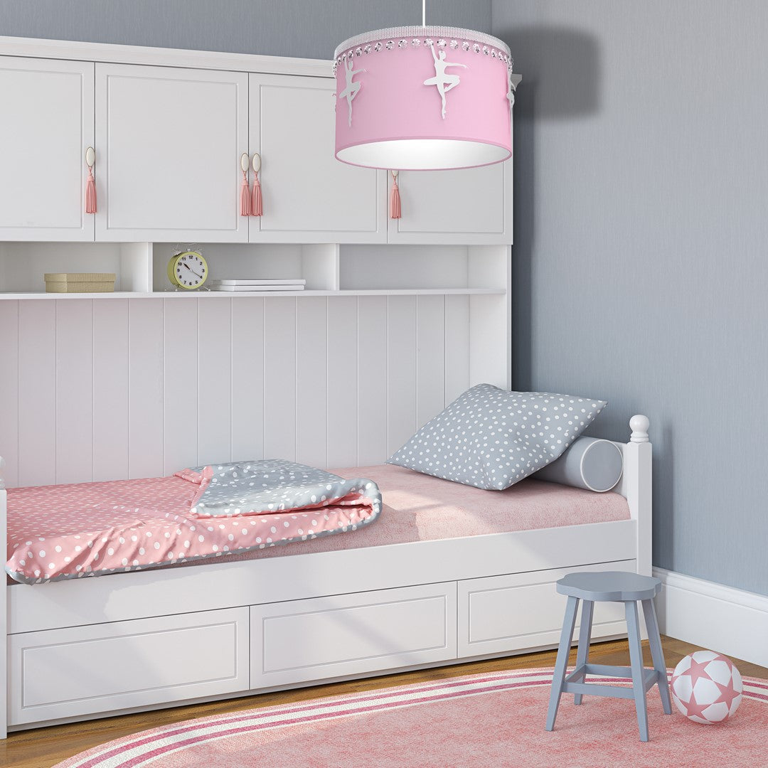 Baletnica Pendant Lamp Hand Made Soft Fabric And Ballerinas