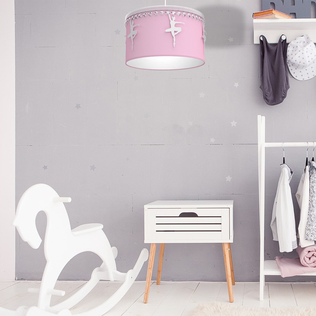 Baletnica Pendant Lamp Hand Made Soft Fabric And Ballerinas