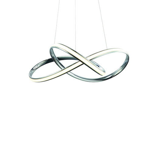 Cappio LED Designer Pendant Light Elegant Chrome Curves
