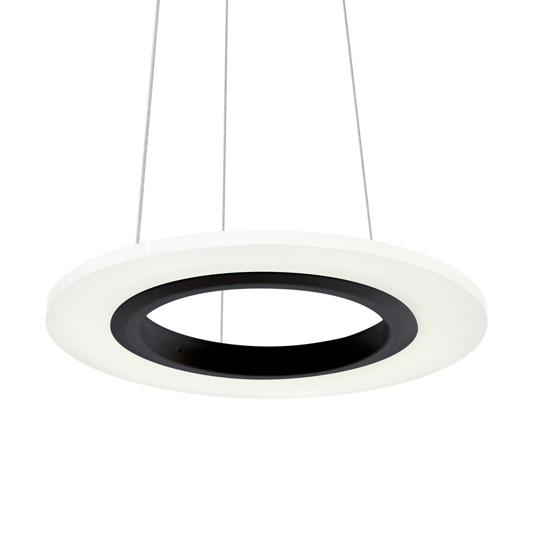Cosmo Black LED Pendant Lamp Stylish Ring Lights