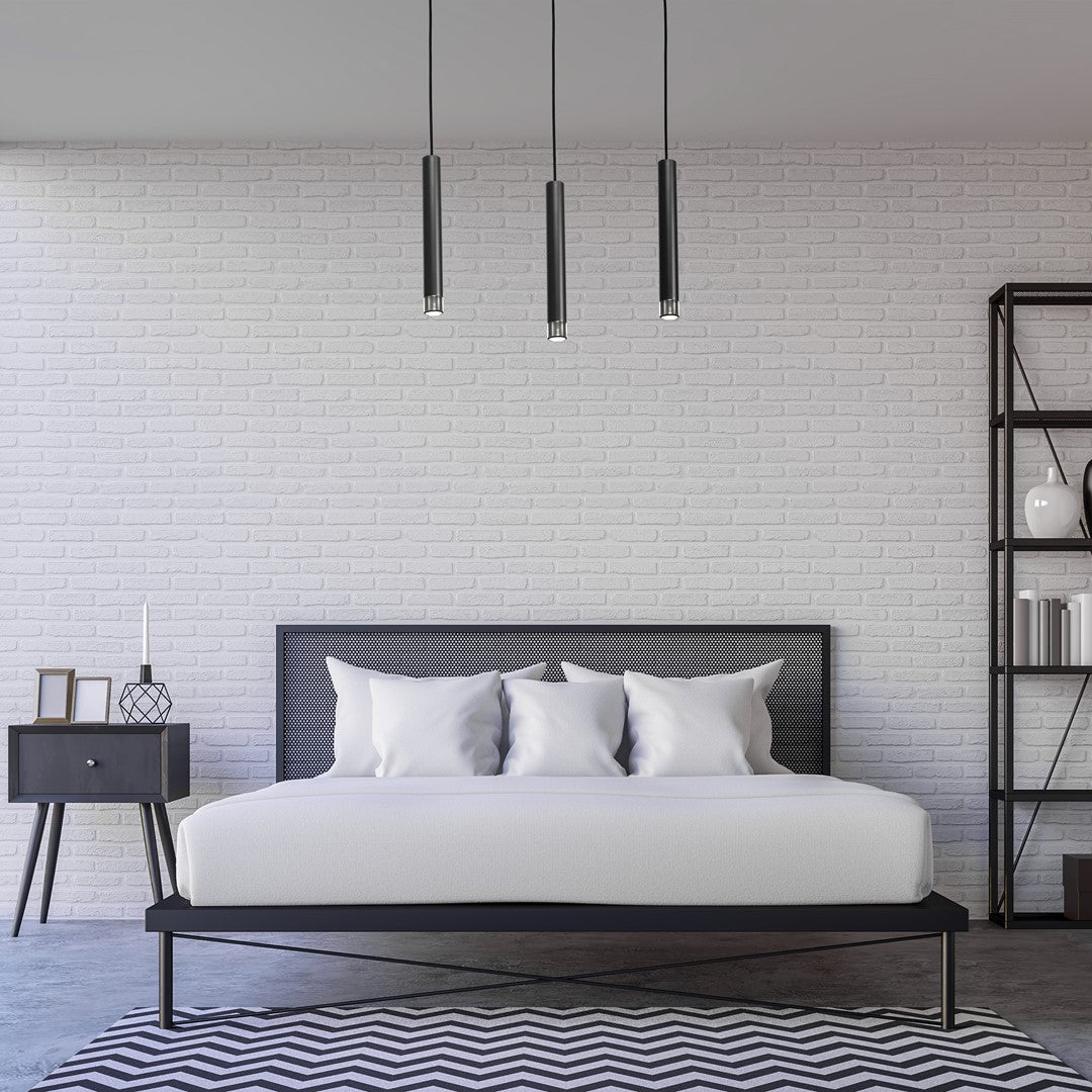 Dani Pendant Lamp Hand Made Black And Chrome