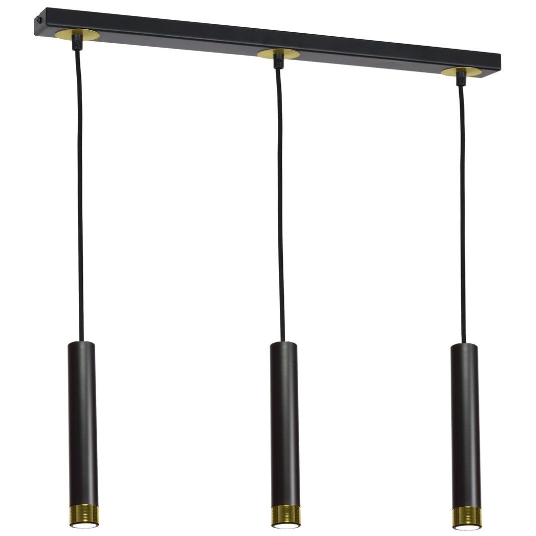 Dani Pendant Lamp Hand Made Black And Gold