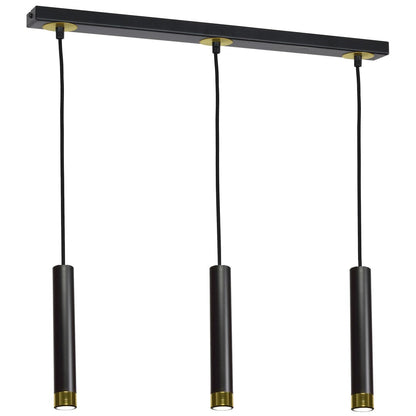 Dani Pendant Lamp Hand Made Black And Gold