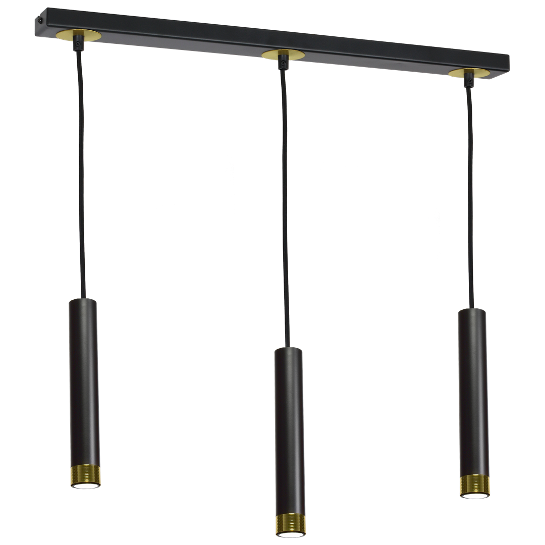 Dani Pendant Lamp Hand Made Black And Gold