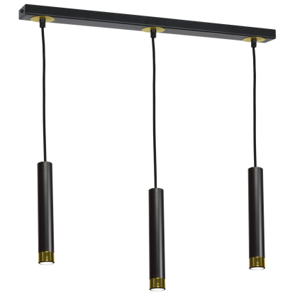 Dani Pendant Lamp Hand Made Black And Gold