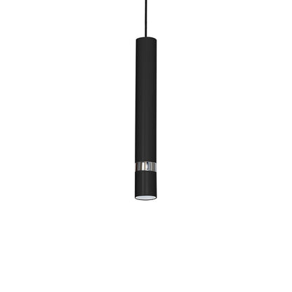 Joker Pendant Lamp Hand Made In Matt Black With Chrome Detail