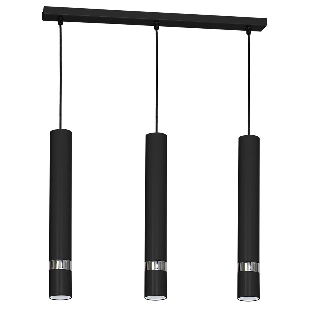 Joker Hand Made Designer Pendant Light Matt Black And Chrome