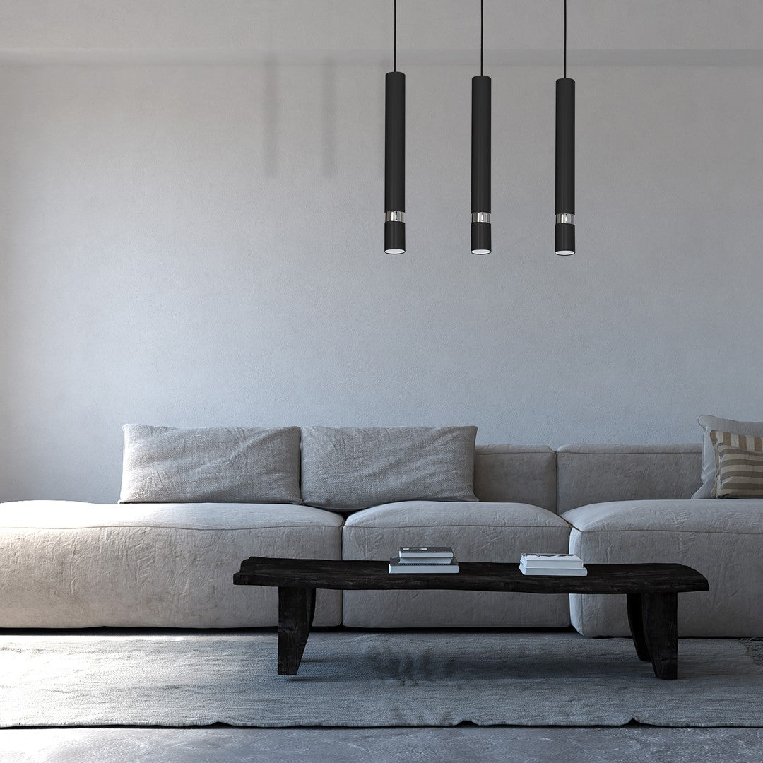 Joker Hand Made Designer Pendant Light Matt Black And Chrome