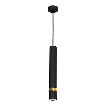 Joker Hand Made Pendant Lamp Matt Black With Gold Detail