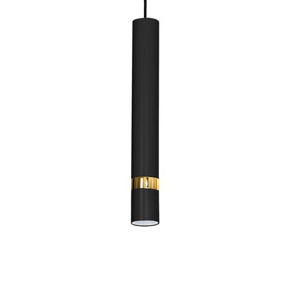 Joker Hand Made Pendant Lamp Matt Black With Gold Detail