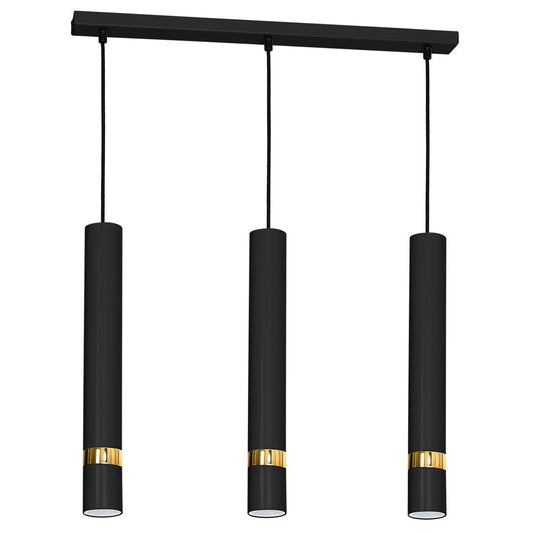 Joker Hand Made Matt Black Triple Pendant Light
