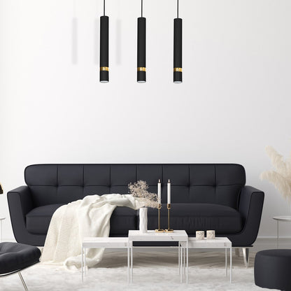 Joker Hand Made Matt Black Triple Pendant Light