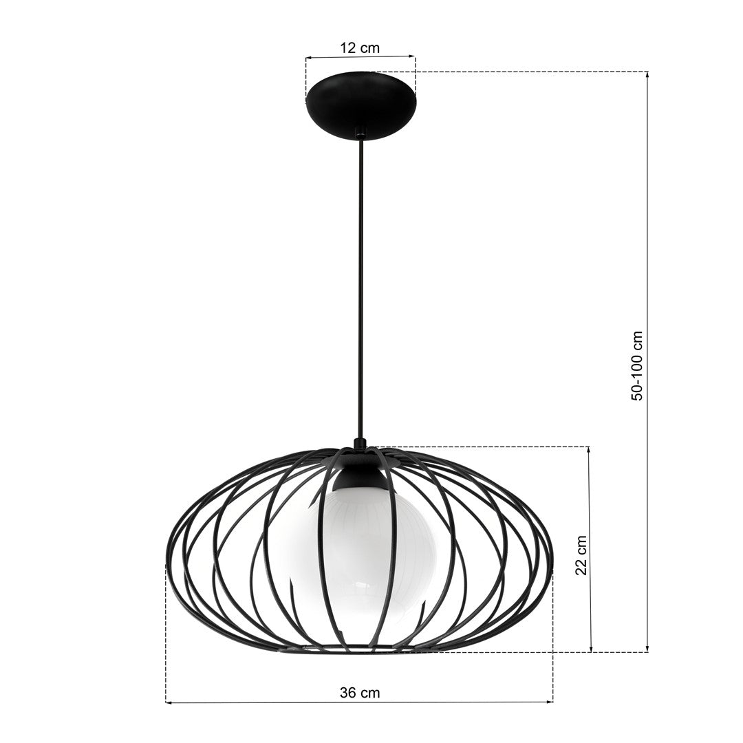 Kronos Pendant Lamp Hand Made Industrial Chic