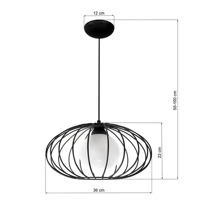 Kronos Pendant Lamp Hand Made Industrial Chic
