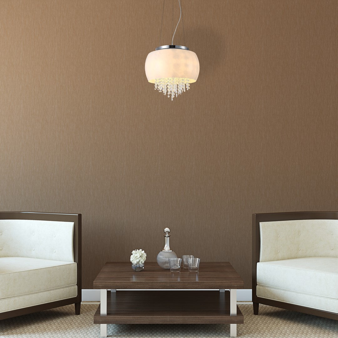 Pendant Lamp Nova 3XE14 Led Chrome
