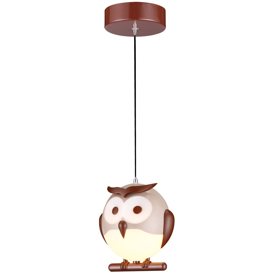 Owl Ceiling Lamp Childrens Nature Theme