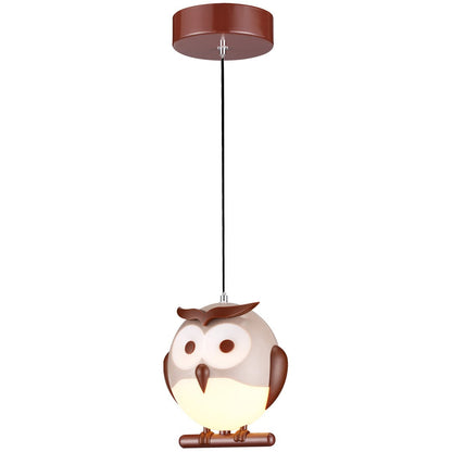 Owl Ceiling Lamp Childrens Nature Theme