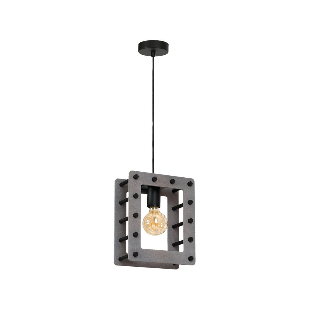 Pendant Lamp Theo 1XE27 Black / Grey