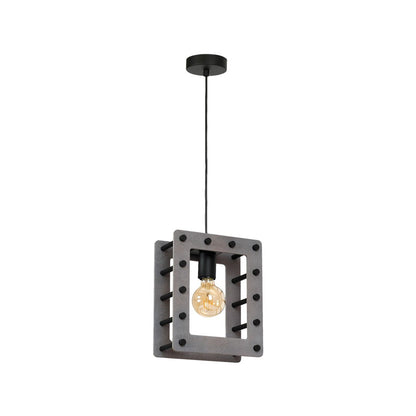 Pendant Lamp Theo 1XE27 Black / Grey