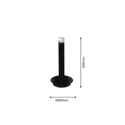 Table Lamp Carbon 5W Led Black
