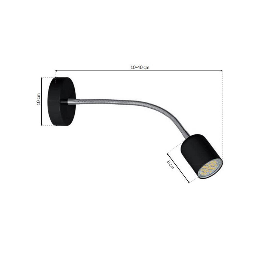Wall Lamp Maxi Black 1XGU10