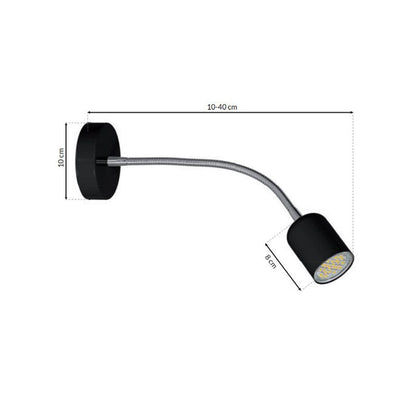 Wall Lamp Maxi Black 1XGU10