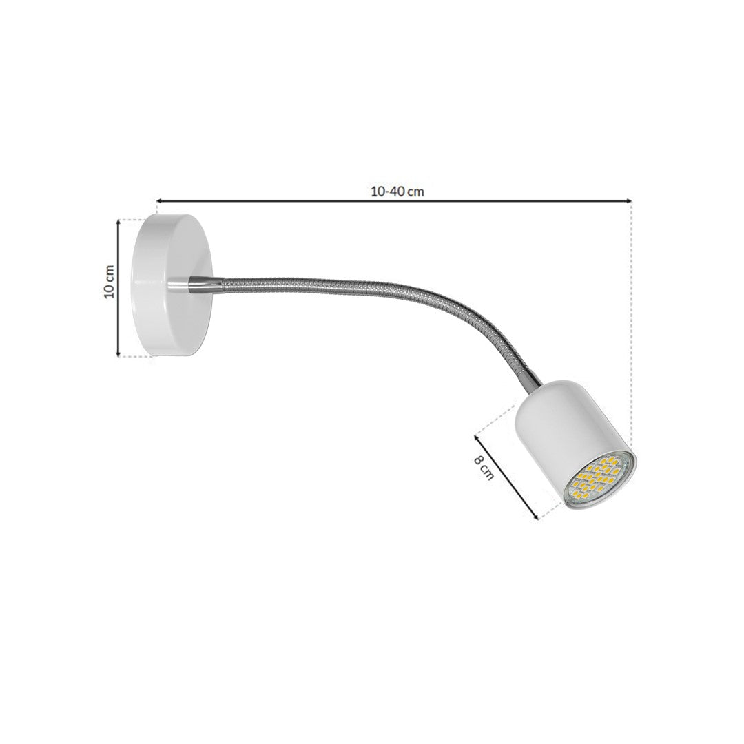 Maxi Wall Lamp Hand Made Scandi Style Matt White
