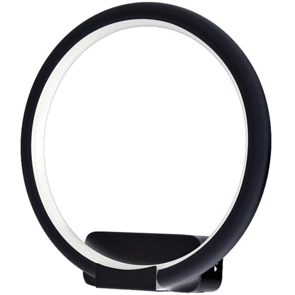 Orion LED Wall Light Modern Black Circular Design