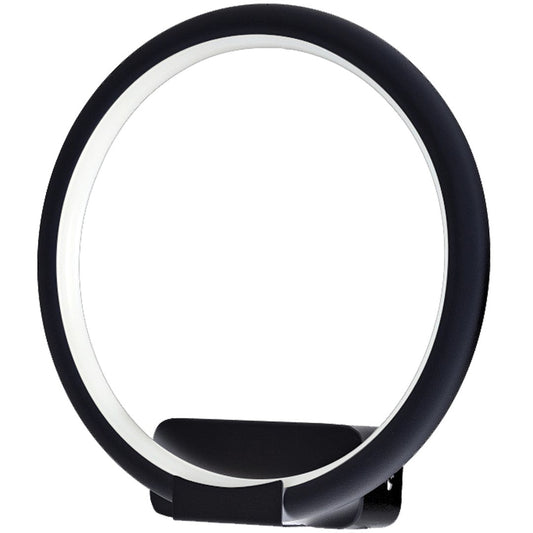 Orion LED Wall Light Modern Black Circular Design