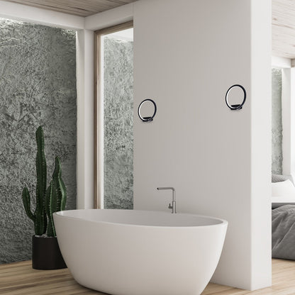 Orion LED Wall Light Modern Black Circular Design