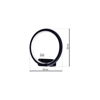 Orion LED Wall Light Modern Black Circular Design